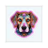 Pink Labrador Vinyl Stickers